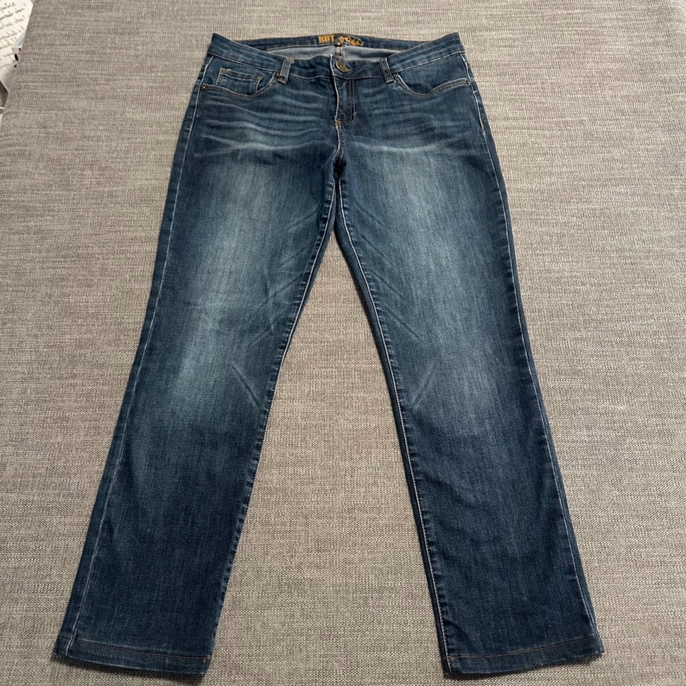 Kut from the Kloth Straight Leg Jeans Womens 8 Blue Medium Wash Denim